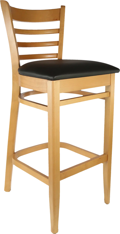 FL Florence Timber Frame Vinyl Seat Hospitality Bar Stool