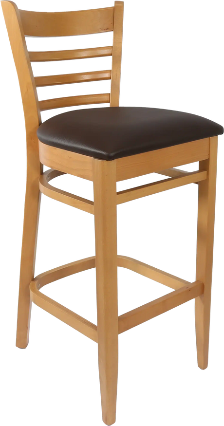 FL Florence Timber Frame Vinyl Seat Hospitality Bar Stool