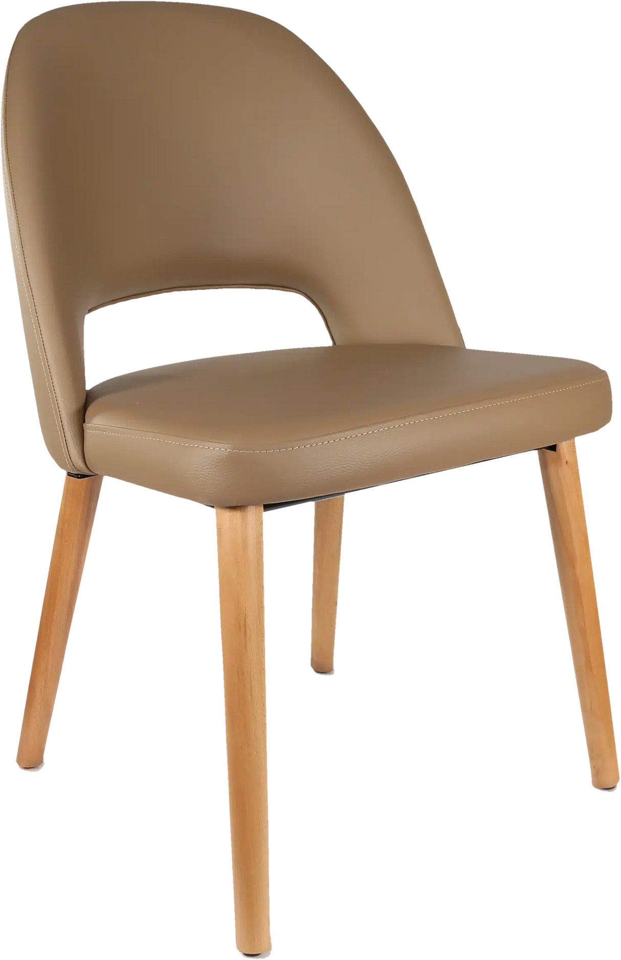 FL Semifreddo Vinyl Upholstered Timber Legs Hospitality Chair