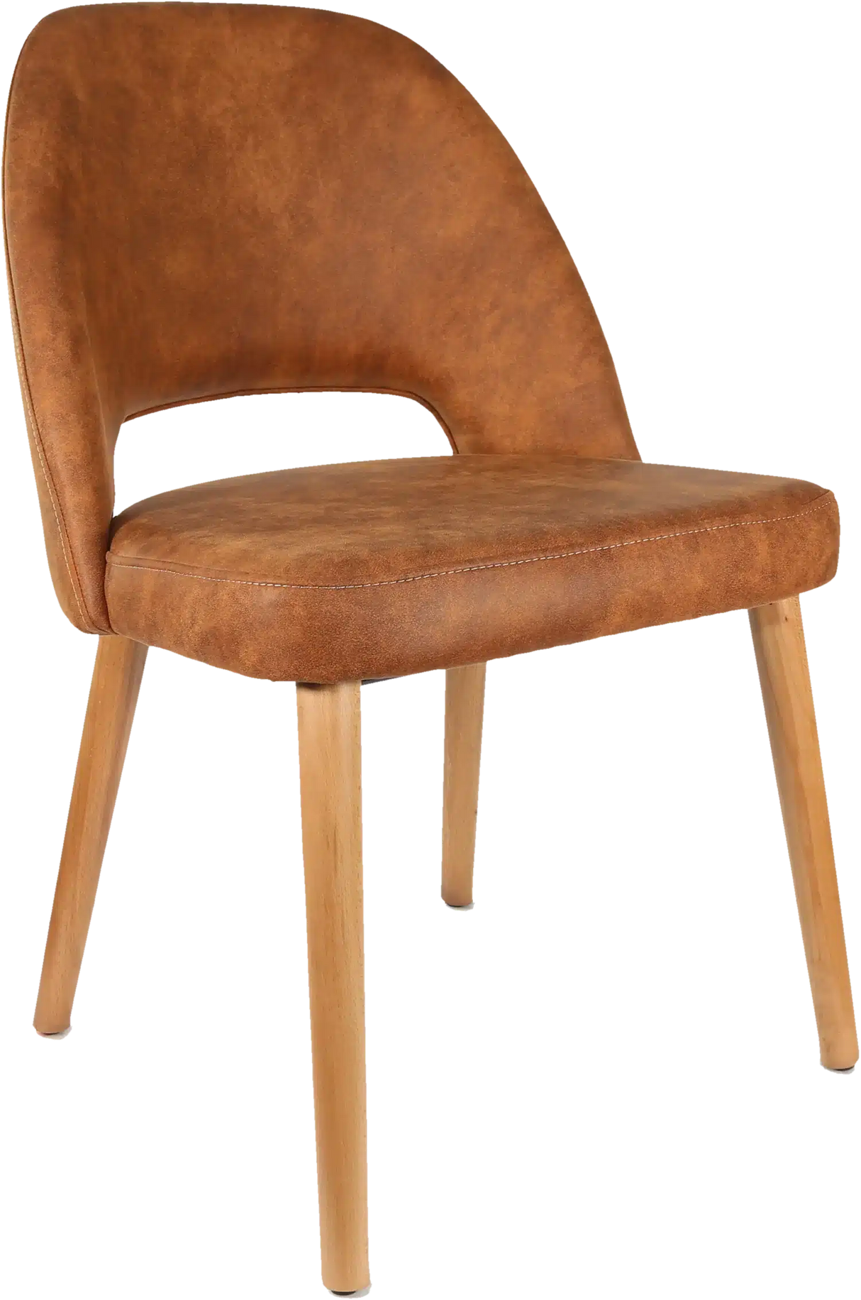 FL Semifreddo Premium Vinyl Upholstered Timber Legs Hospitality Chair