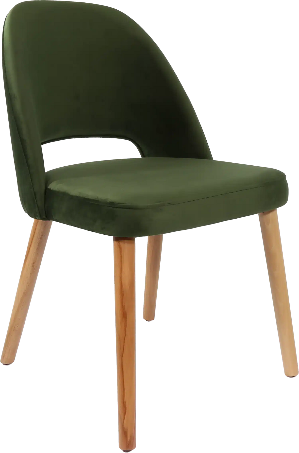 FL Semifreddo Velvet Upholstered Timber Legs Hospitality Chair