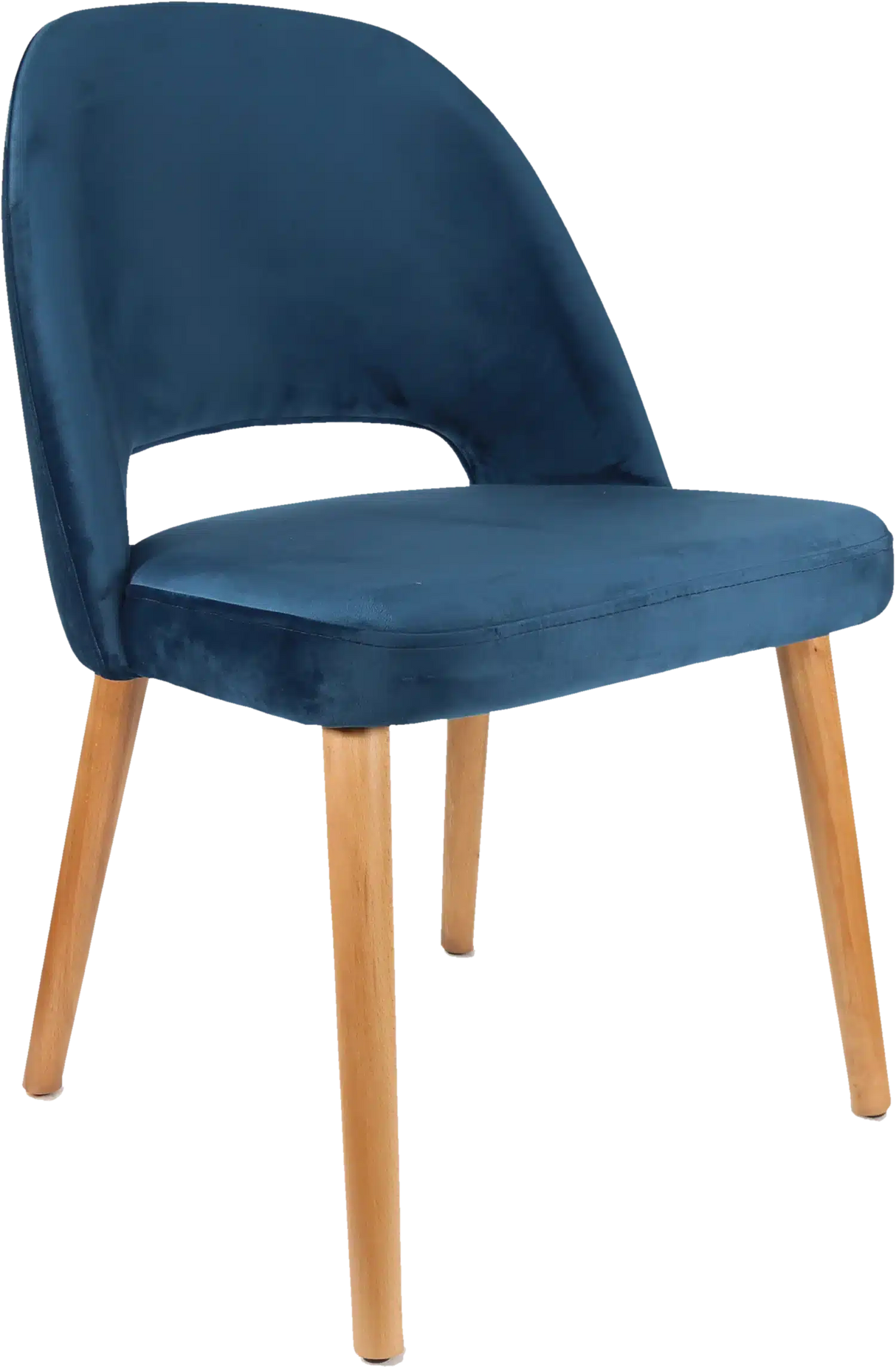 FL Semifreddo Velvet Upholstered Timber Legs Hospitality Chair