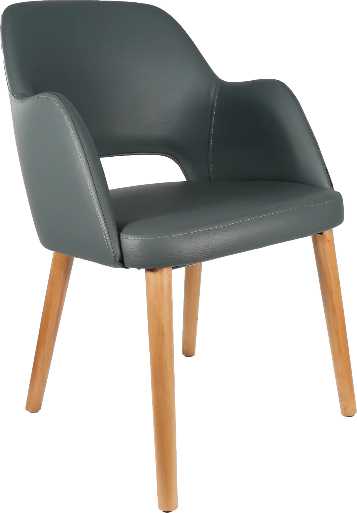 FL Sorbet Vinyl Upholstered Timber Legs Hospitality Chair