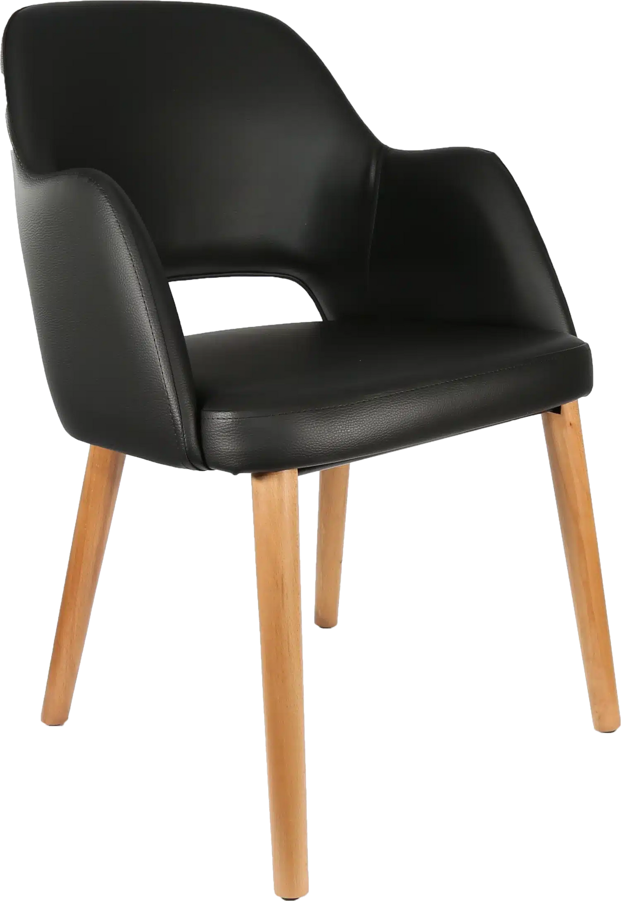 FL Sorbet Vinyl Upholstered Timber Legs Hospitality Chair