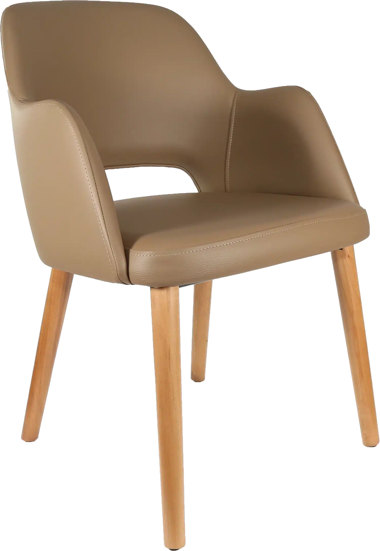 FL Sorbet Vinyl Upholstered Timber Legs Hospitality Chair