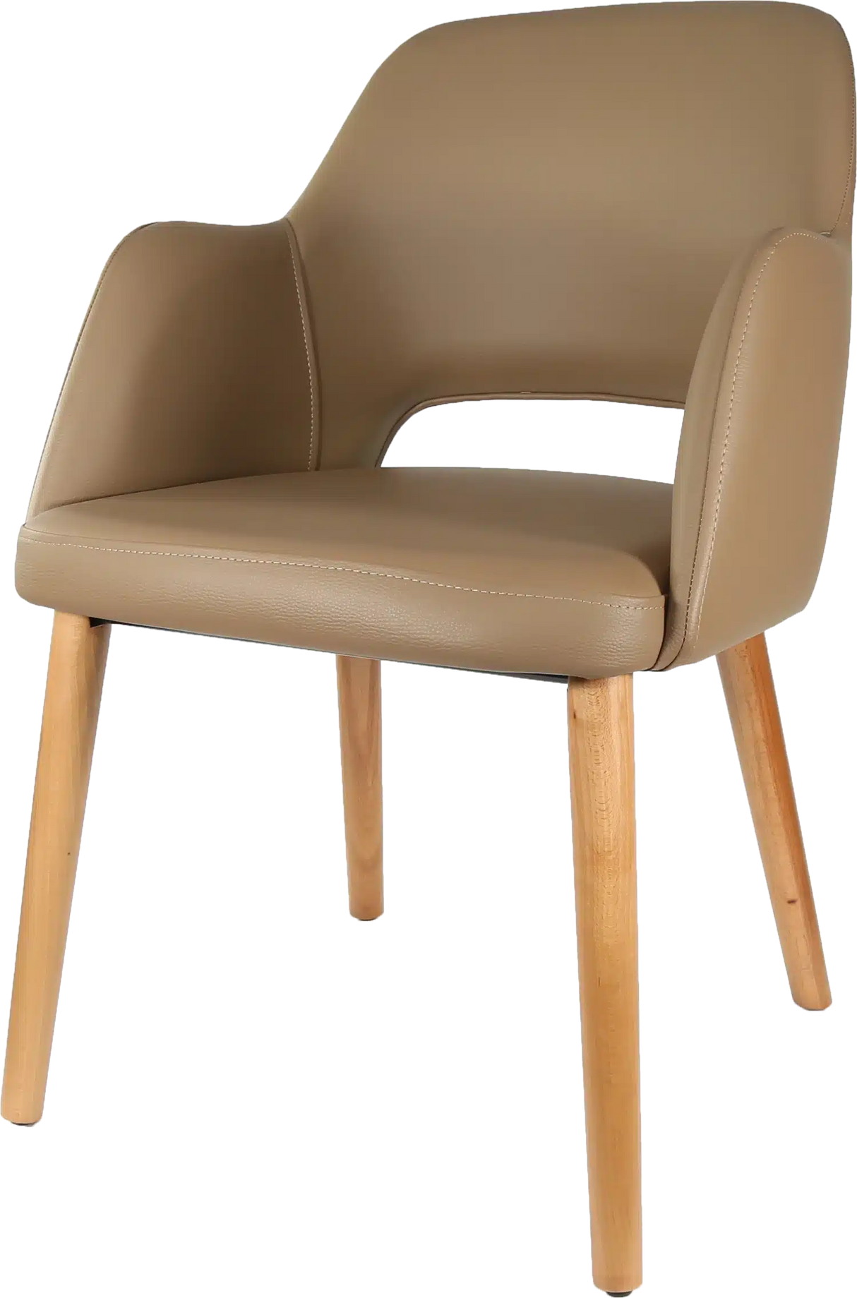 FL Sorbet Vinyl Upholstered Timber Legs Hospitality Chair