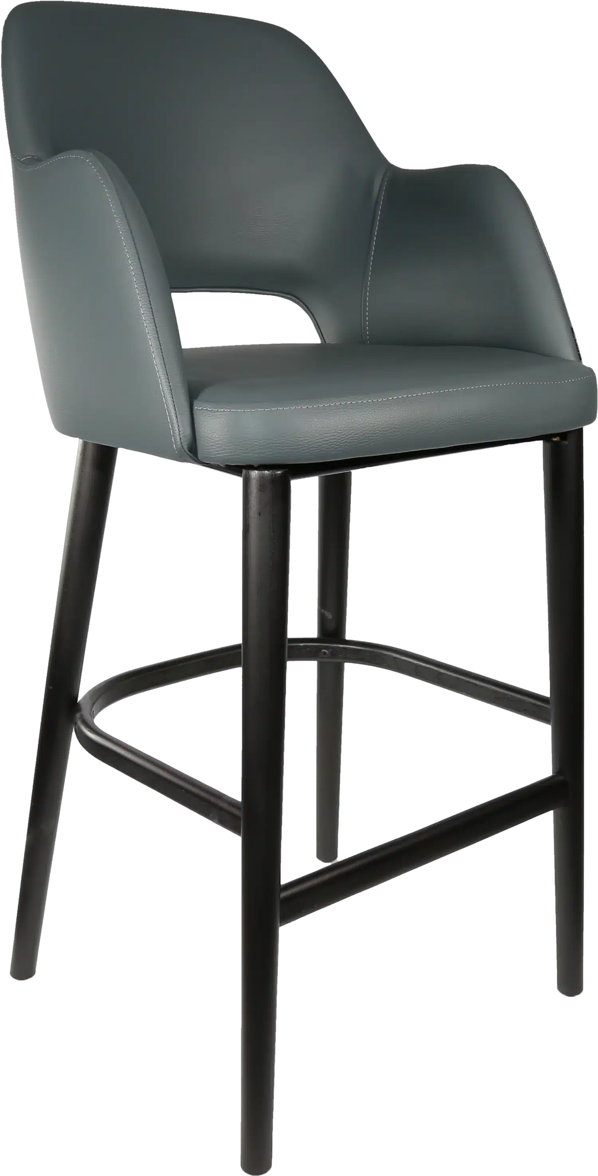 FL Sorbet Vinyl Upholstered Timber Legs Hospitality Barstool