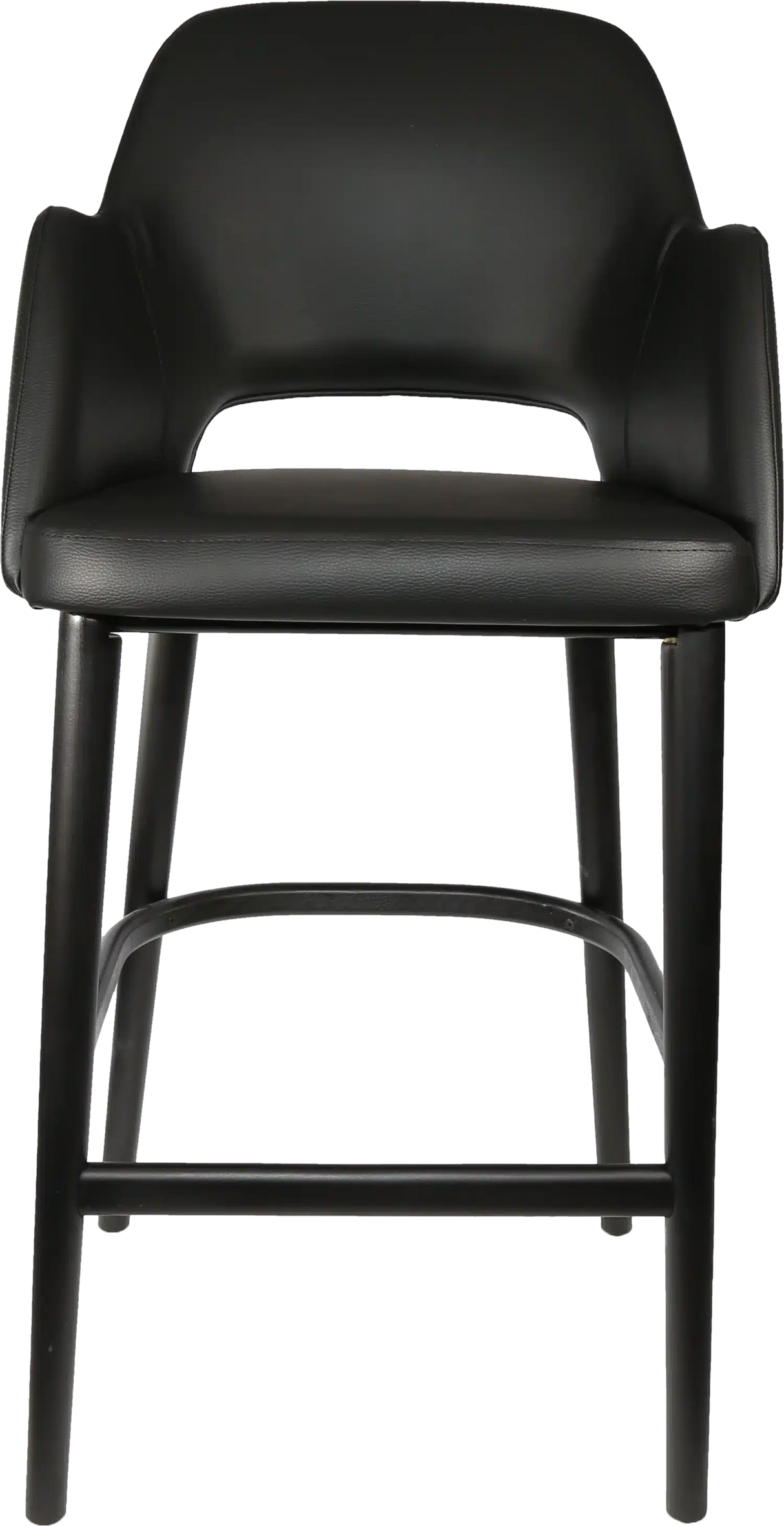 FL Sorbet Vinyl Upholstered Timber Legs Hospitality Barstool