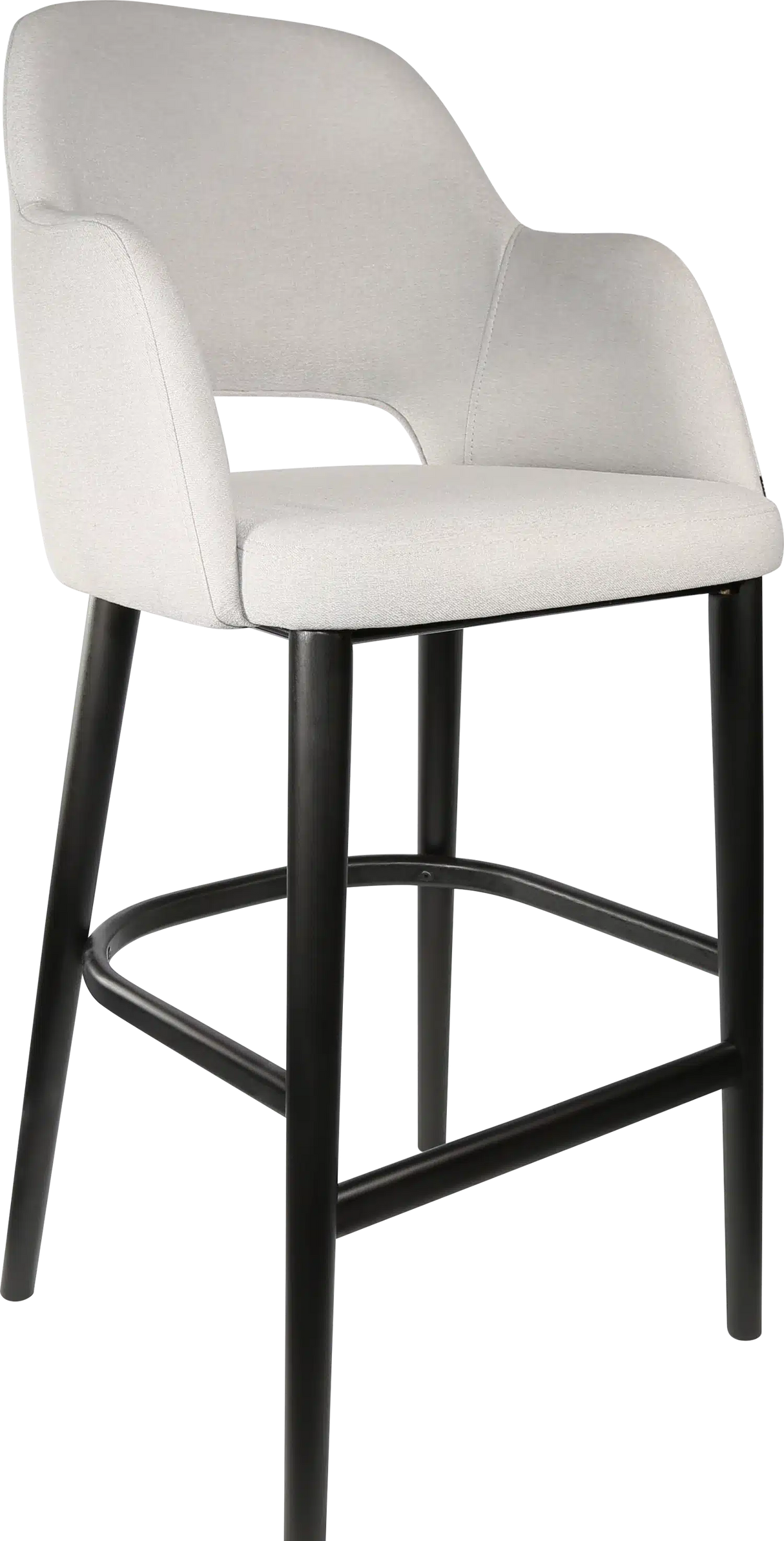 FL Sorbet Fabric Upholstered Timber Legs Hospitality Barstool