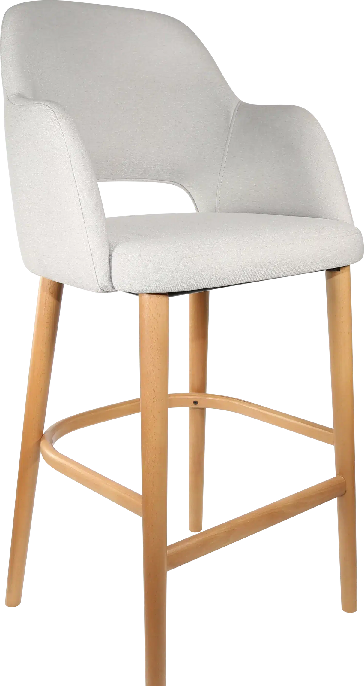 FL Sorbet Fabric Upholstered Timber Legs Hospitality Barstool
