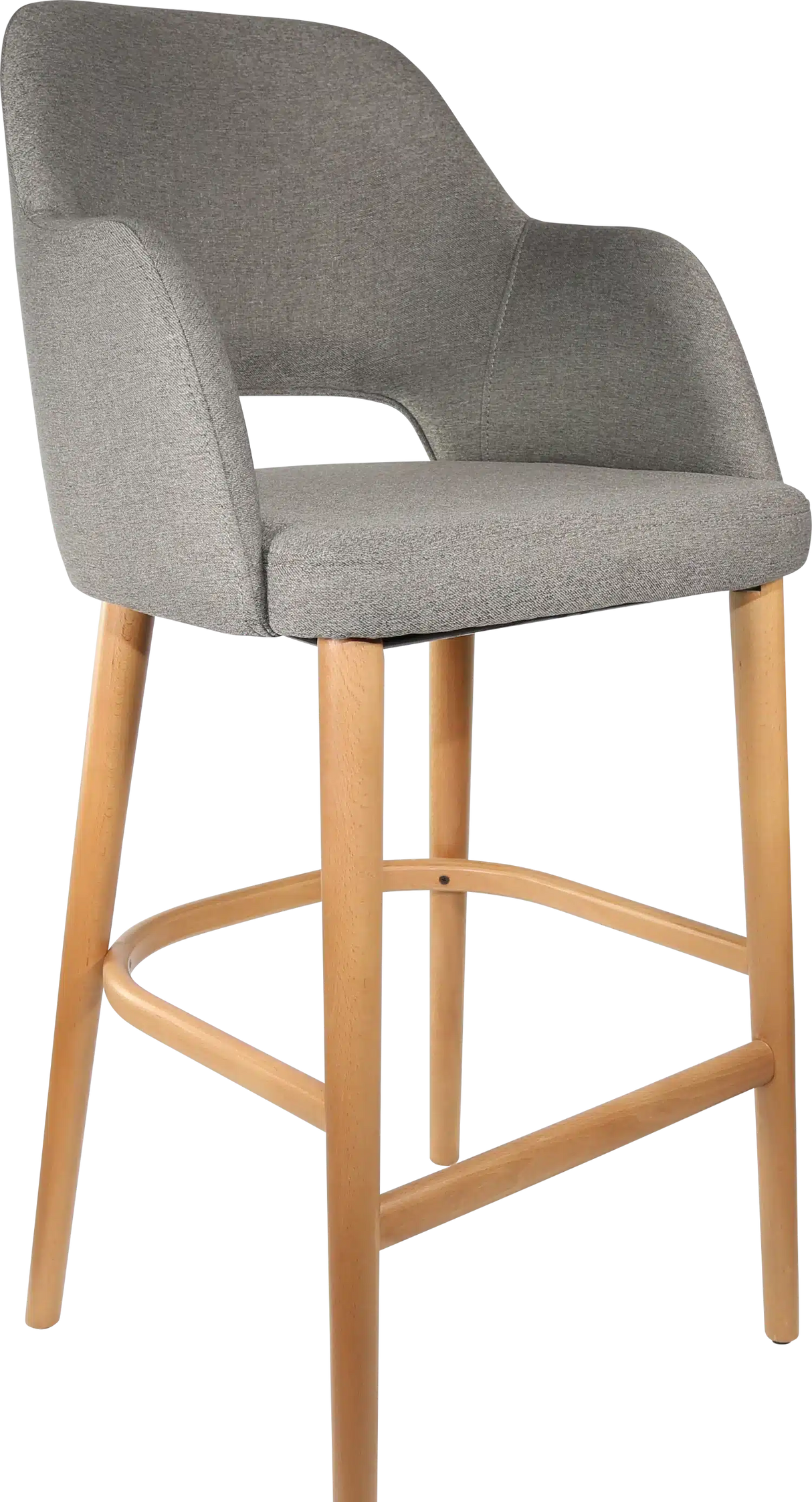 FL Sorbet Fabric Upholstered Timber Legs Hospitality Barstool