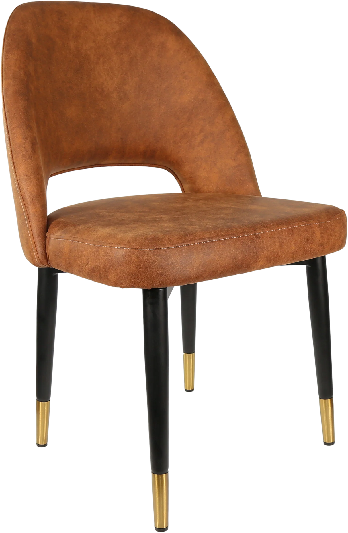 FL Semifreddo Premium Vinyl Upholstered Metal Legs Hospitality Chair