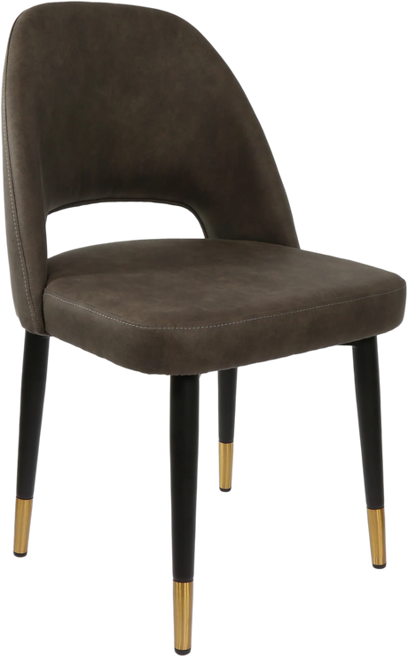 FL Semifreddo Premium Vinyl Upholstered Metal Legs Hospitality Chair