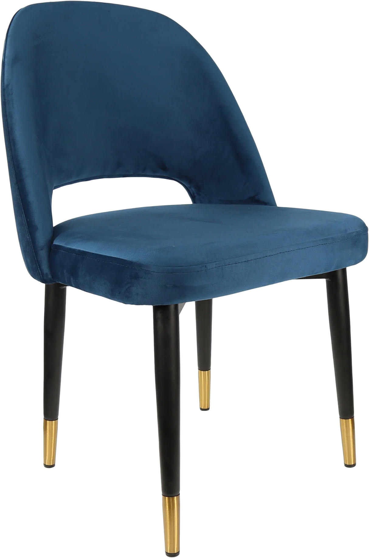 FL Semifreddo Velvet Upholstered Metal Legs Hospitality Chair