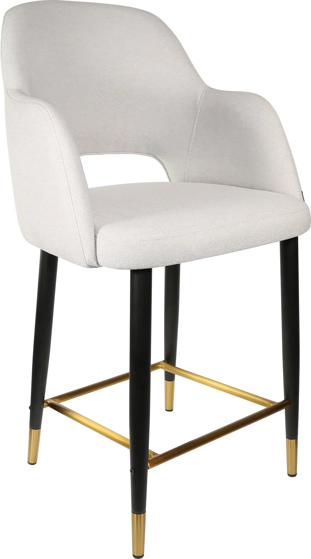 FL Sorbet Fabric Upholstered Metal Leg Hospitality Counter Stool