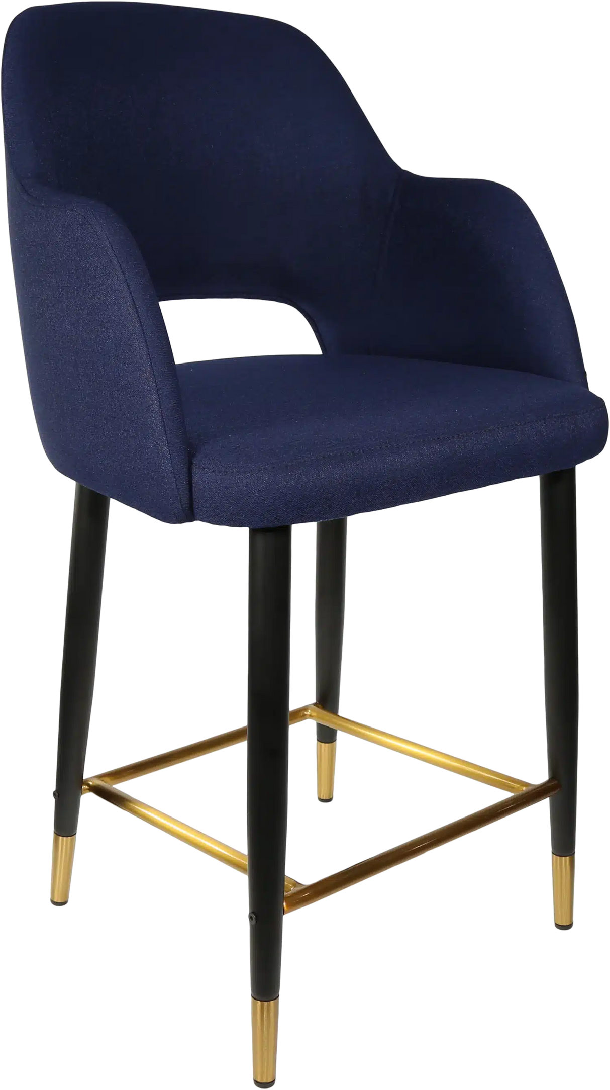 FL Sorbet Fabric Upholstered Metal Leg Hospitality Counter Stool