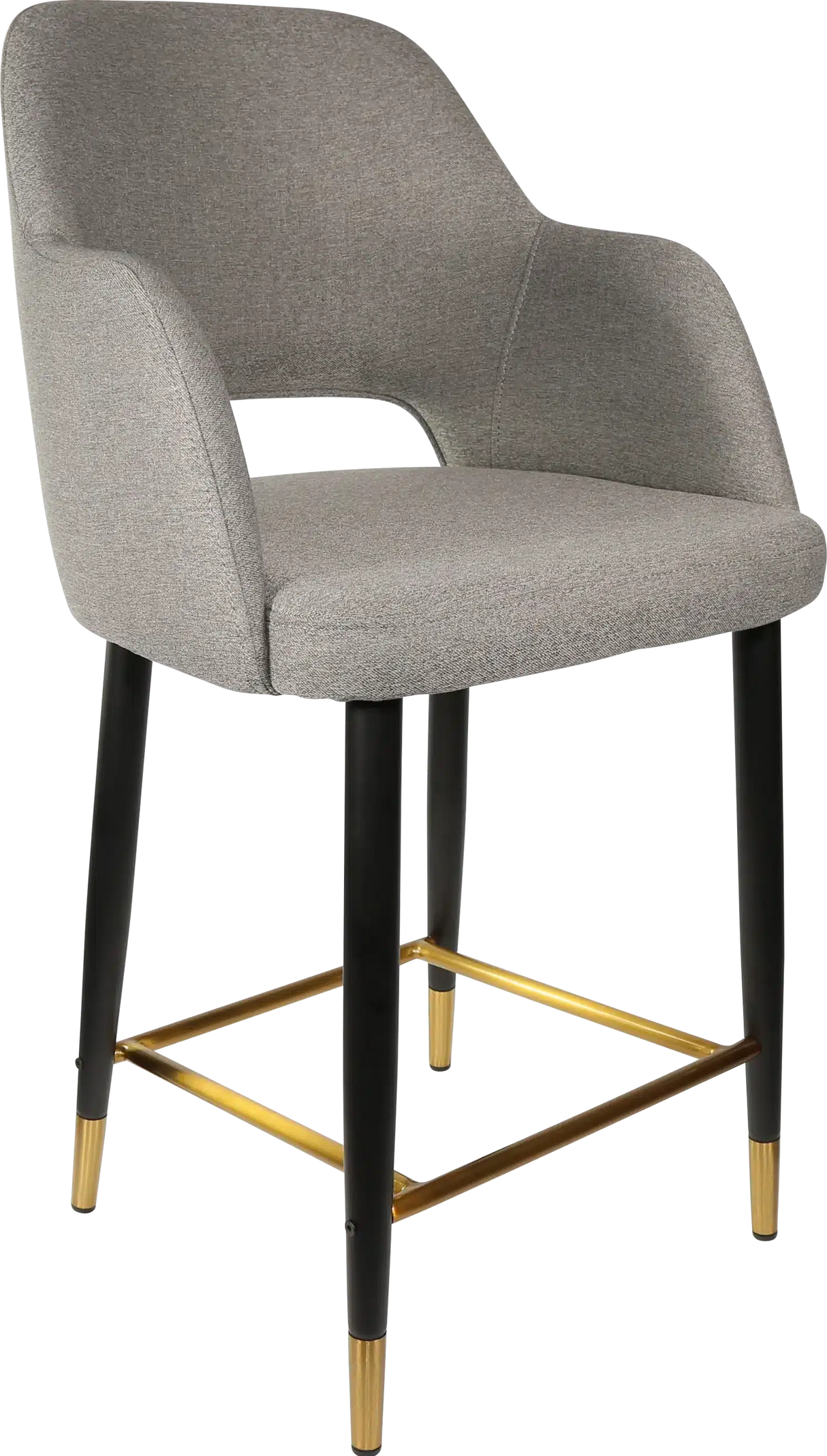 FL Sorbet Fabric Upholstered Metal Leg Hospitality Counter Stool