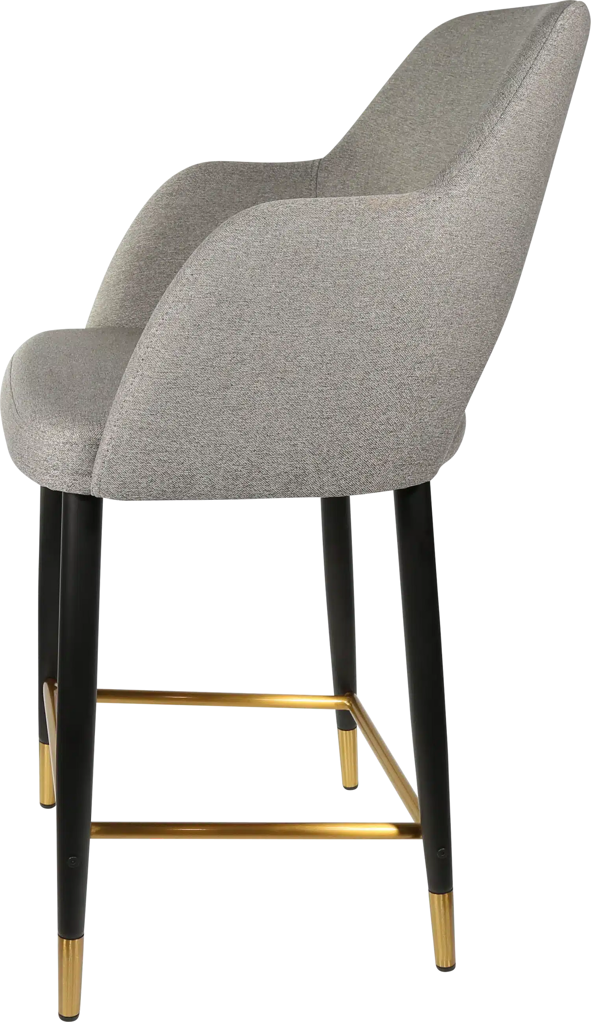 FL Sorbet Fabric Upholstered Metal Leg Hospitality Counter Stool