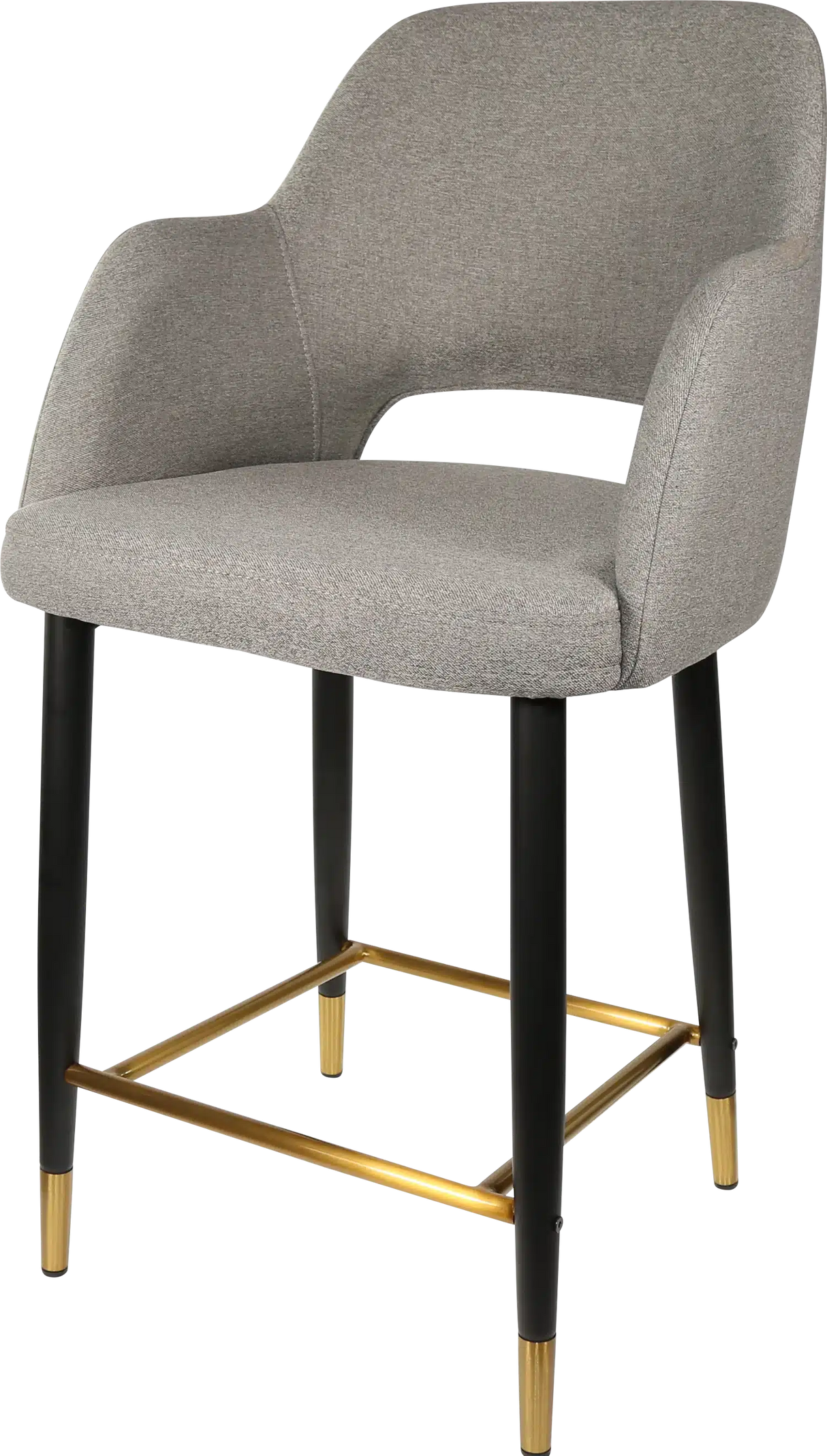 FL Sorbet Fabric Upholstered Metal Leg Hospitality Counter Stool