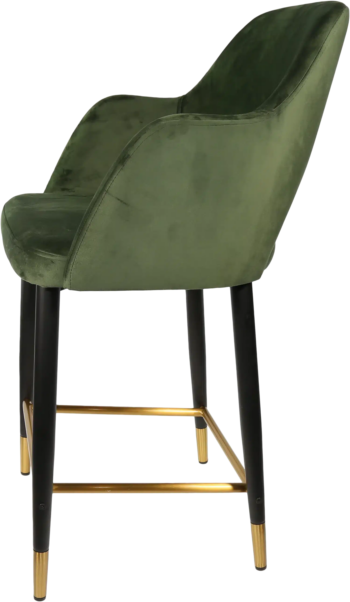 FL Sorbet Velvet Upholstered Metal Leg Hospitality Counter Stool