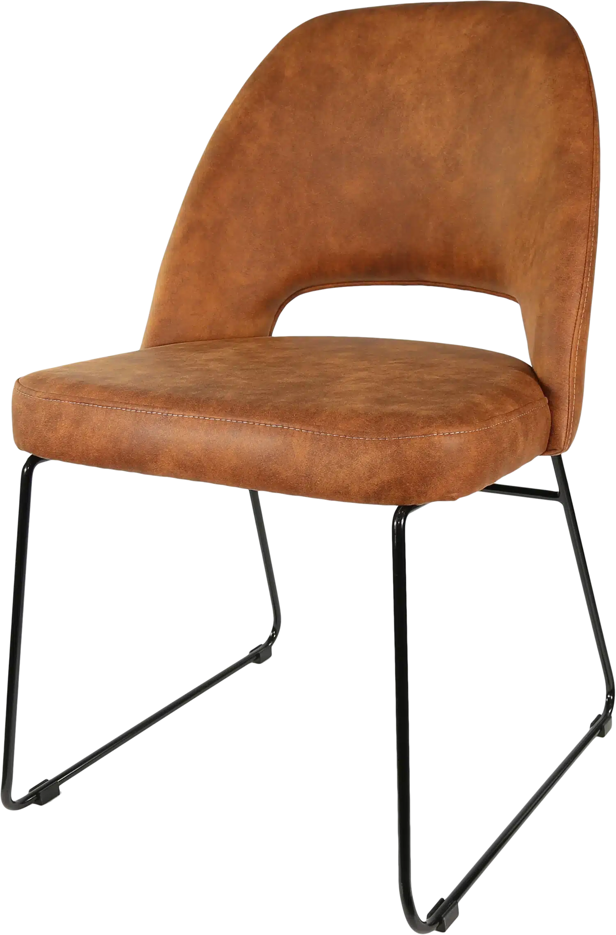 FL Semifreddo Premium Vinyl Upholstered Sled Base Hospitality Chair