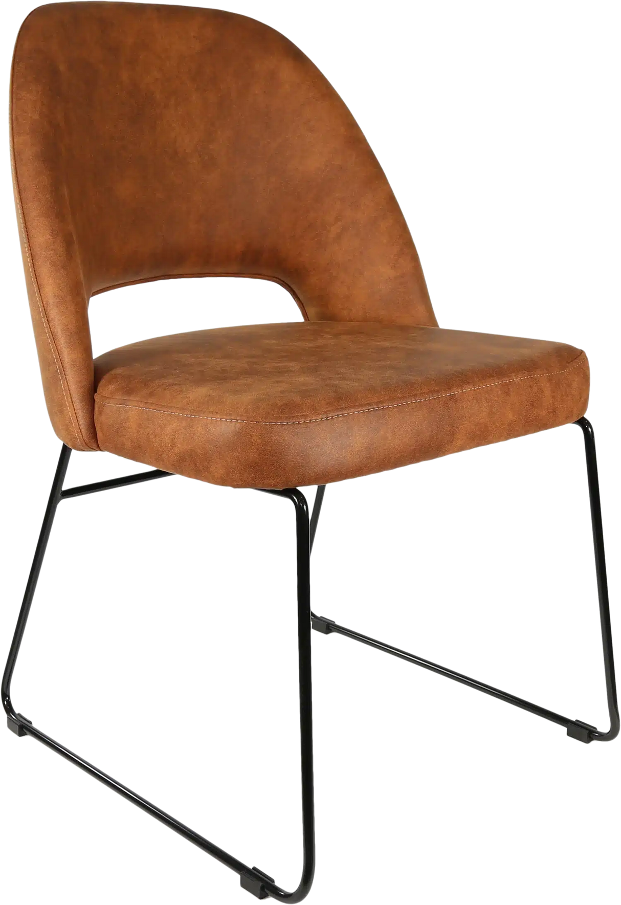 FL Semifreddo Premium Vinyl Upholstered Sled Base Hospitality Chair
