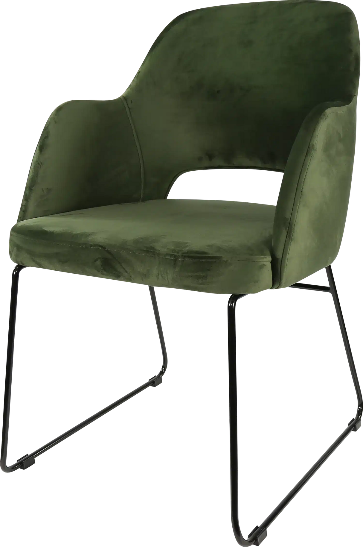 FL Sorbet Velvet Upholstered Sled Base Hospitality Chair