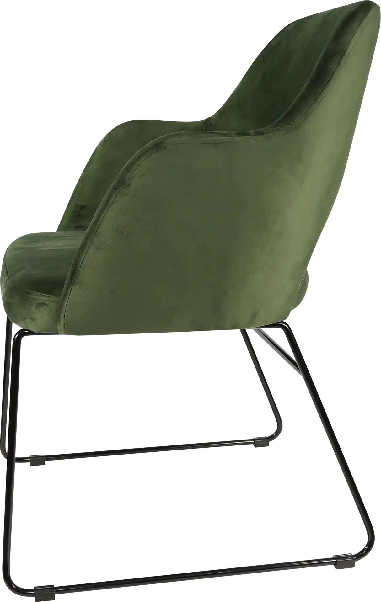 FL Sorbet Velvet Upholstered Sled Base Hospitality Chair