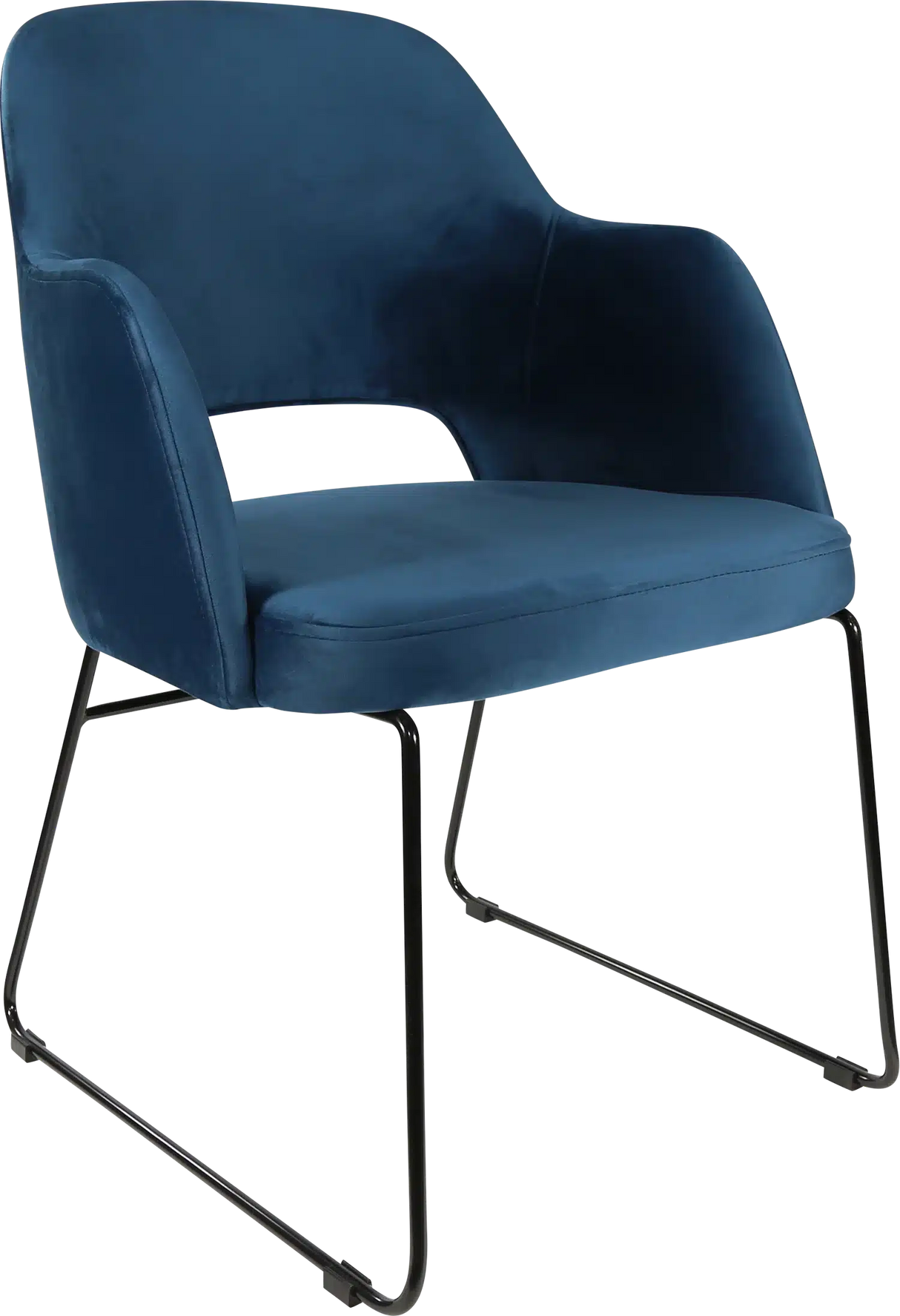 FL Sorbet Velvet Upholstered Sled Base Hospitality Chair