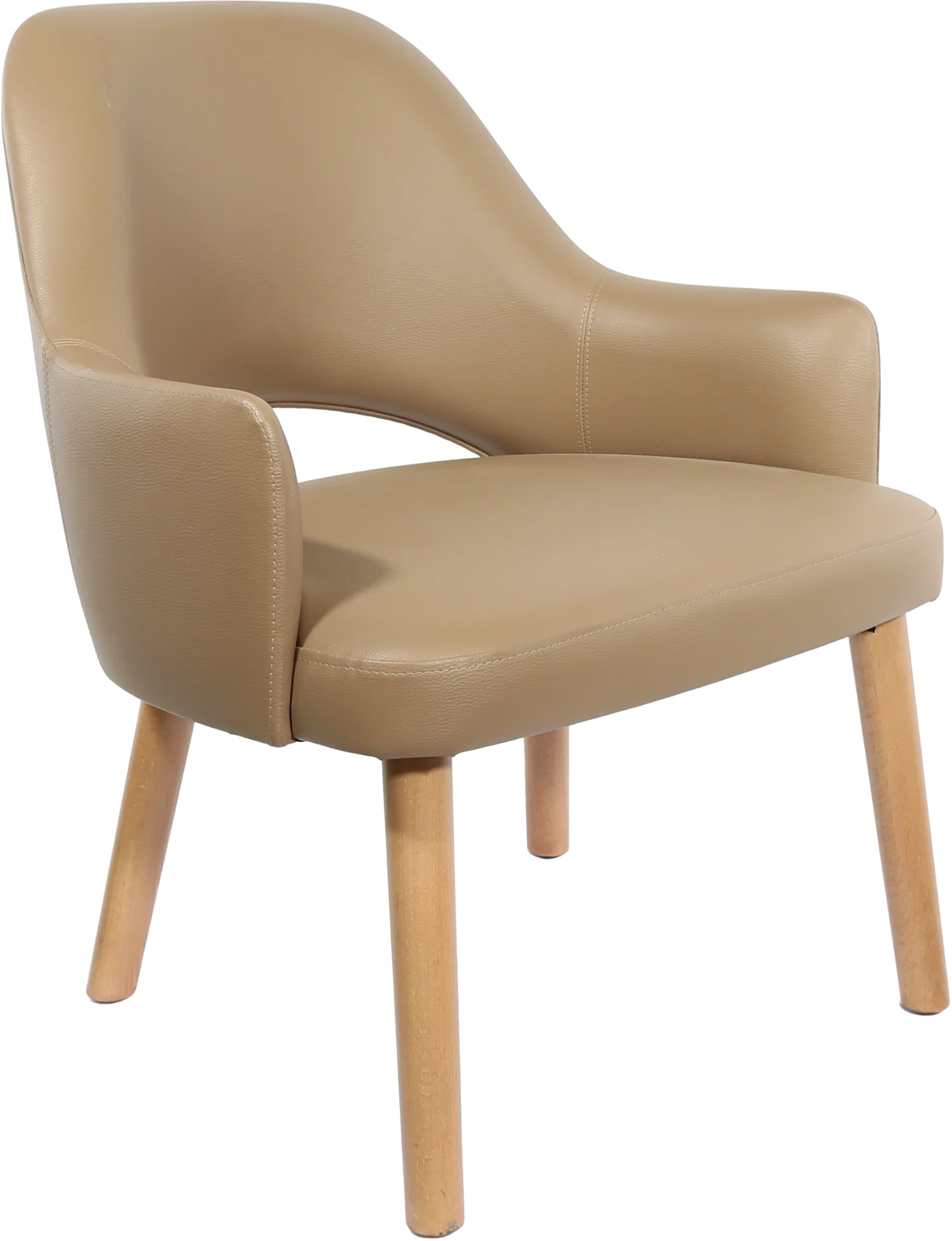 FL BonBon Vinyl Upholstered Timber Legs Hospitality Chair
