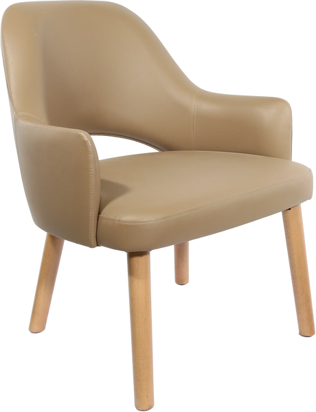 FL BonBon Vinyl Upholstered Timber Legs Hospitality Chair