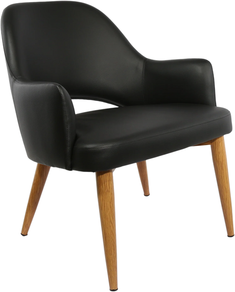 FL BonBon Vinyl Upholstered Timber Look Metal Legs Hospitality Chair