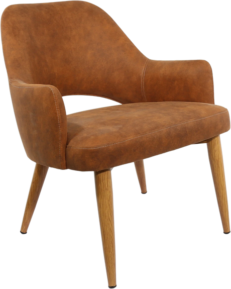 FL BonBon Vinyl Upholstered Timber Look Metal Legs Hospitality Chair