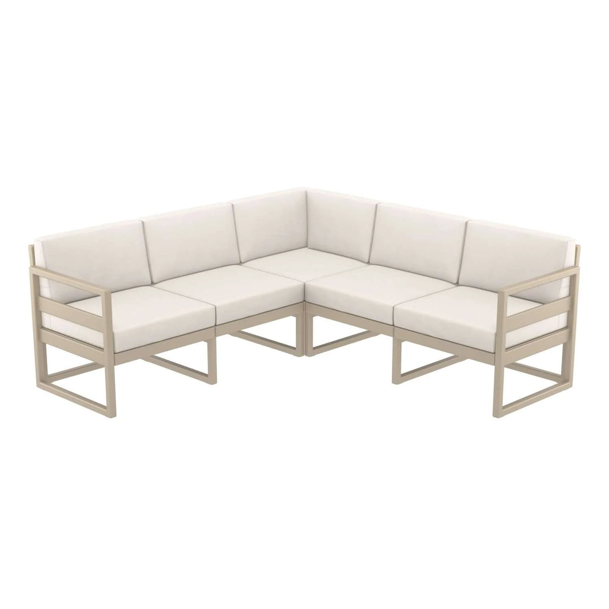 FL Mykonos Hospitality Outdoor Corner Lounge with Cushion