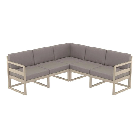FL Mykonos Hospitality Outdoor Corner Lounge with Cushion