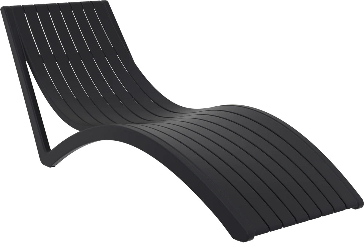 FL Slim 4 Slim Poolside Sunlounger with Cushion & 2 Ocean Side Table Package