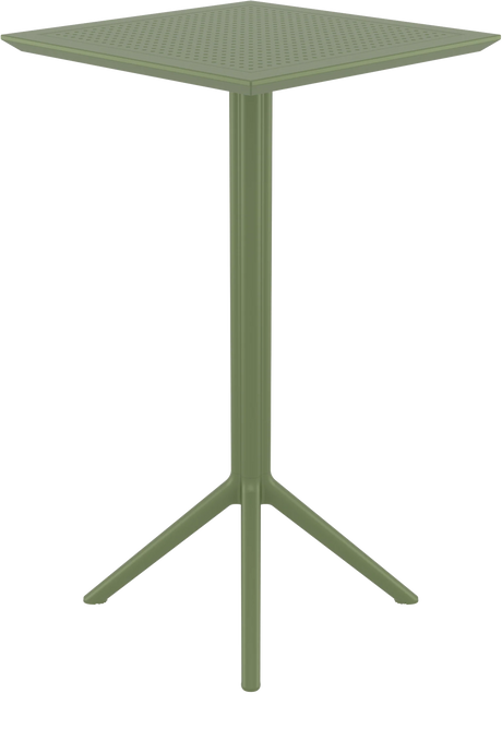 FL Sky Hospitality Outdoor Square Folding Bar Table