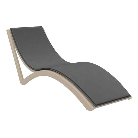 FL Slim Hospitality Stackable Sunlounger with Cushion
