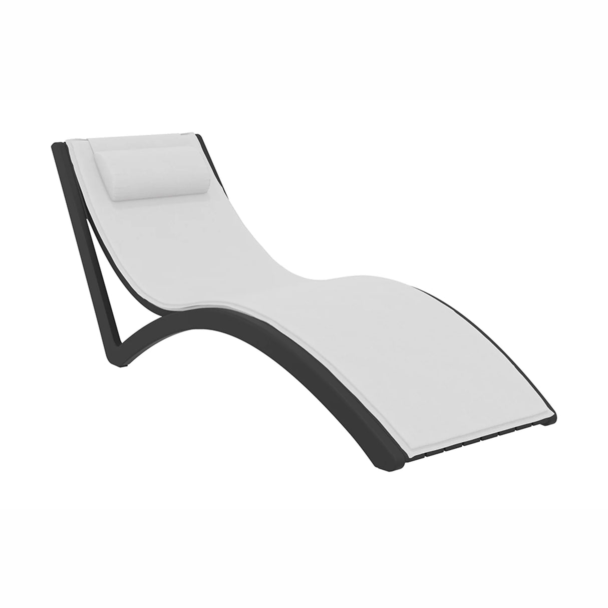 FL Slim Hospitality Stackable Sunlounger with Cushion & Pillow