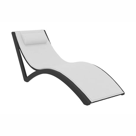 FL Slim Hospitality Stackable Sunlounger with Cushion & Pillow