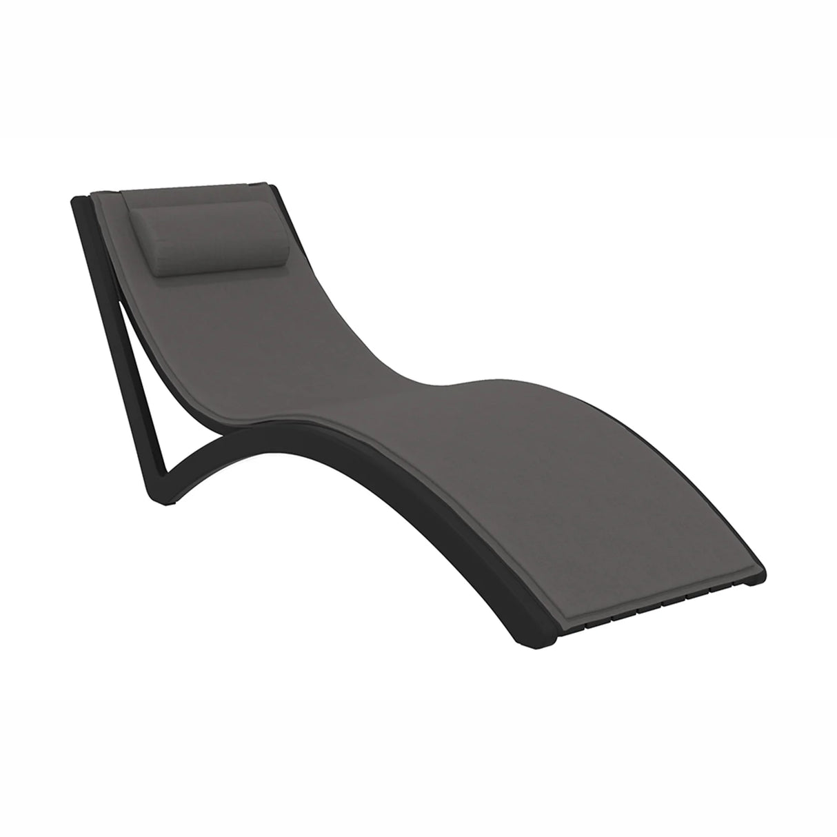 FL Slim Hospitality Stackable Sunlounger with Cushion & Pillow