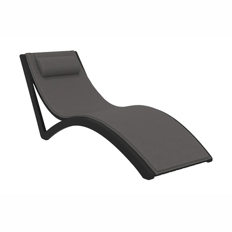 FL Slim Hospitality Stackable Sunlounger with Cushion & Pillow