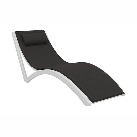 FL Slim Hospitality Stackable Sunlounger with Cushion & Pillow