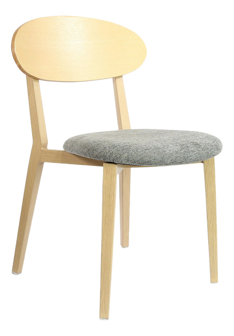 FL Atlanta Fabric Upholstered Seat Hospitality Stackable Dining Chair