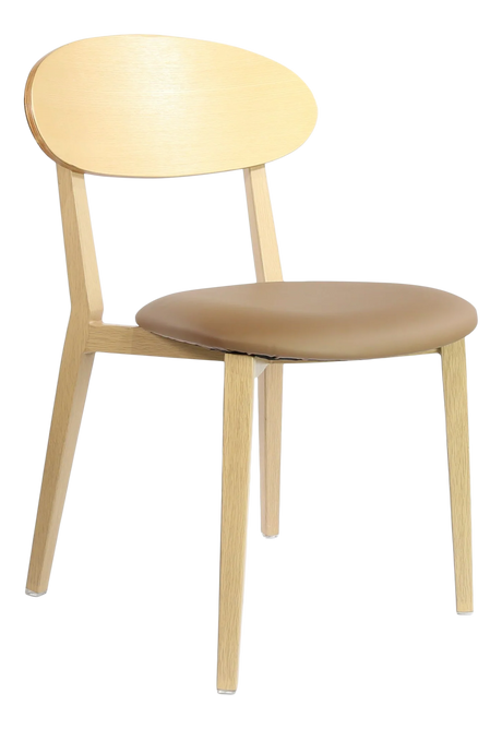 FL Atlanta Vinyl Upholstered Seat Hospitality Stackable Dining Chair