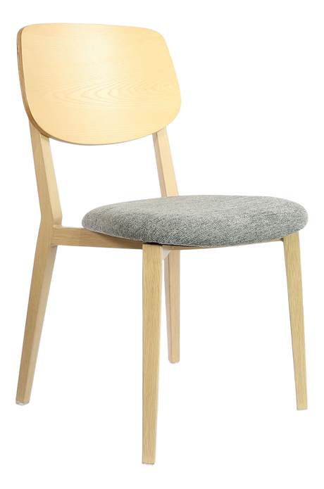 FL Atlanta Fabric Upholstered Seat Hospitality Stackable Dining Chair - Large