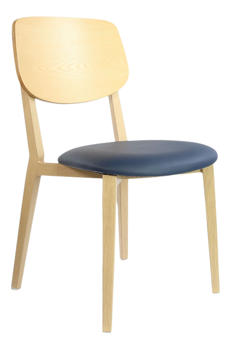 FL Atlanta Vinyl Upholstered Seat Hospitality Stackable Dining Chair - Large