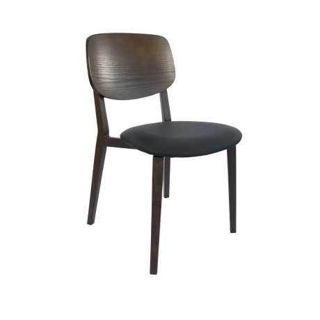 FL Atlanta Vinyl Upholstered Seat Hospitality Stackable Dining Chair - Large