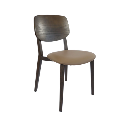 FL Atlanta Vinyl Upholstered Seat Hospitality Stackable Dining Chair - Large