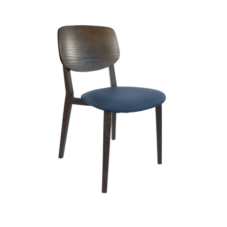 FL Atlanta Vinyl Upholstered Seat Hospitality Stackable Dining Chair - Large